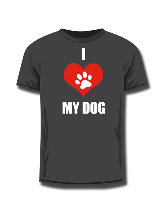 T-Shirt I Love <br>MY DOG